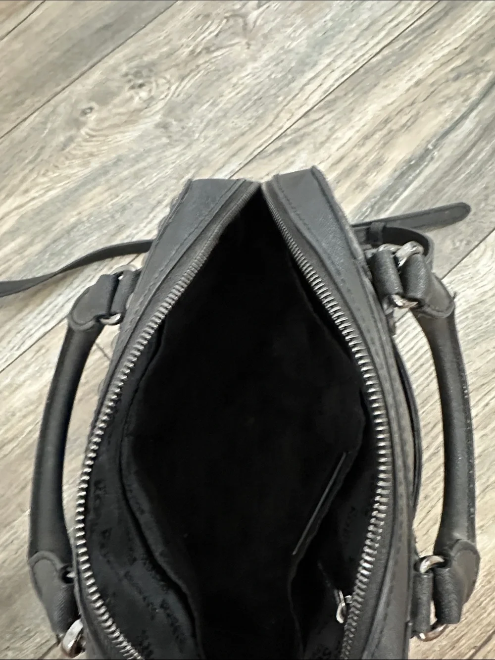 Michael Kors black leather bag